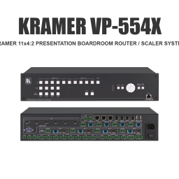 Kramer VP-554X Presentation Scaler Switcher Product Snapshot and Auditorium Example