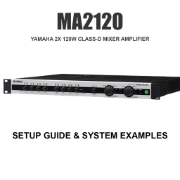 Yamaha MA2120 Setup Guide and System Examples